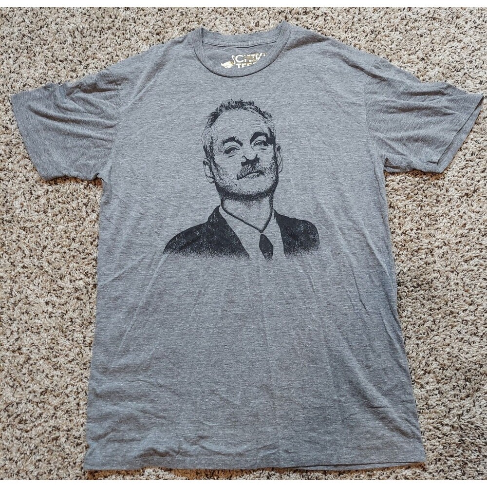 Chive Tees Bill Murry T-Shirt Gray Unisex Size | L